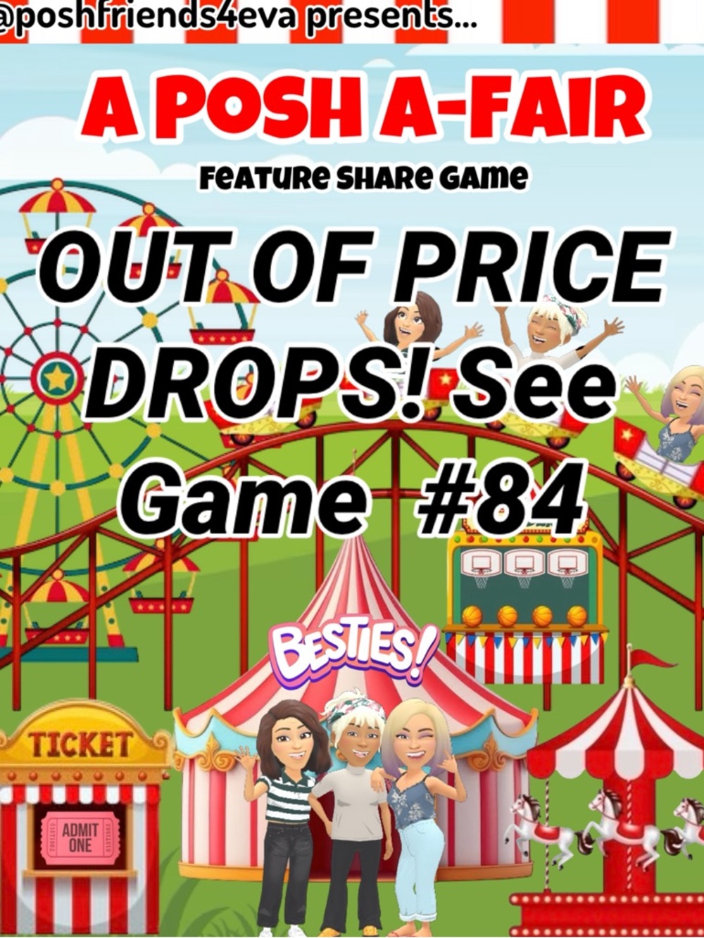 🎪 SEE NEW LISTING #84 FOR 🎟️TICKET WINNERS! 🎪